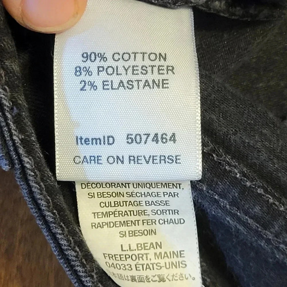 L.L. Bean Classic Fit Women's Black Jeans‎ Size 2 MT - Picture 6 of 12